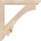 Ekena Millwork Imperial Slat Smooth Bracket w/ Offset Brace, Douglas Fir, 5 1/2"W x 36"D x 36"H BKT0604X36X36IMP06SDF - alternate 2